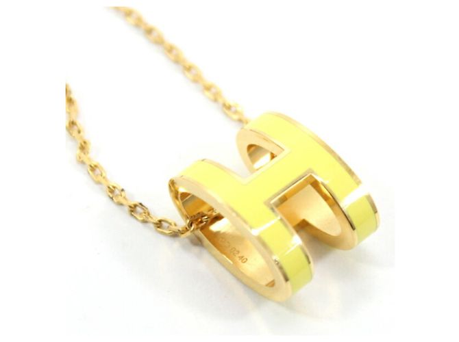 Collana Hermès Pop H in Giallo - vista 2