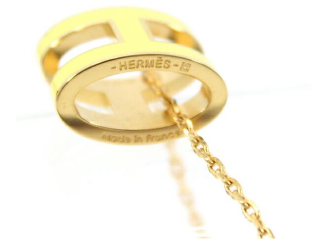 Collana Hermès Pop H in Giallo - vista 3