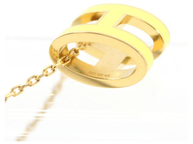 Collana Hermès Pop H in Giallo - vista 4