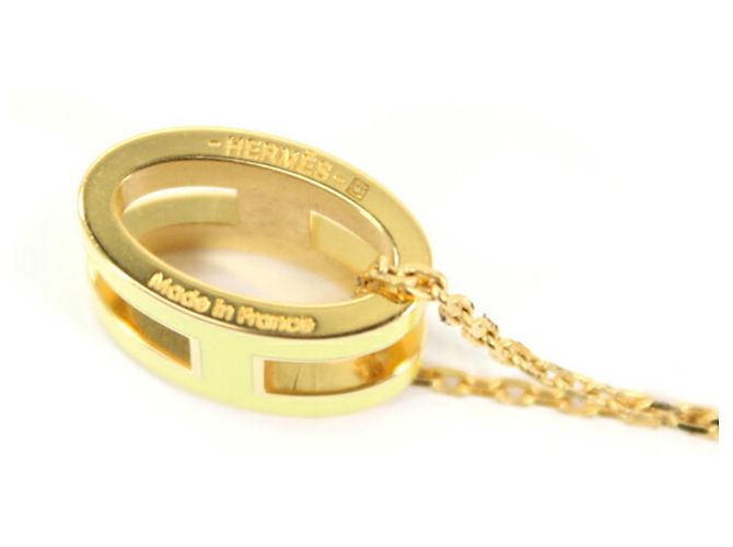 Collana Hermès Pop H in Giallo - vista 5