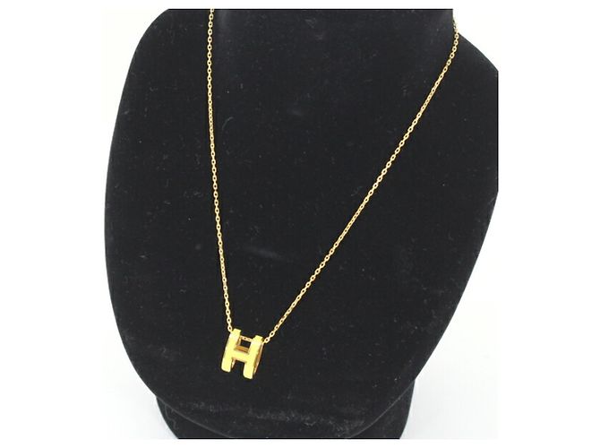 Collana Hermès Pop H in Giallo - vista 9