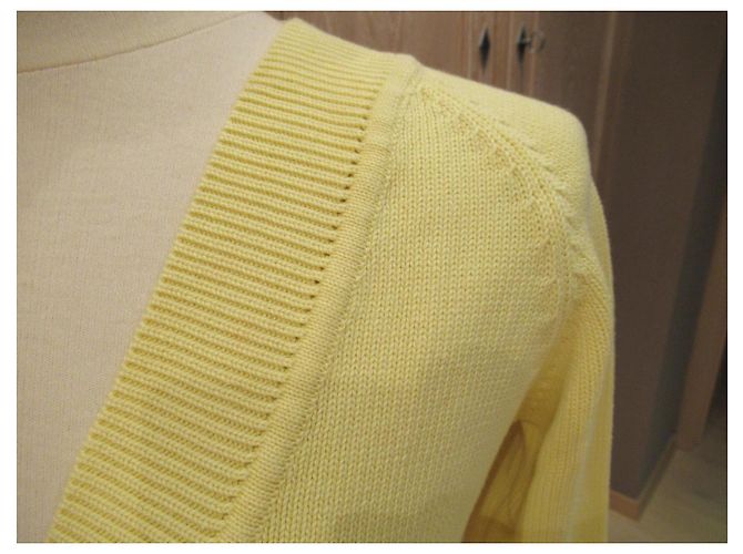 Autre Marque Gelber Baumwollpullover von InWear mit Gürtel - Ansicht 2