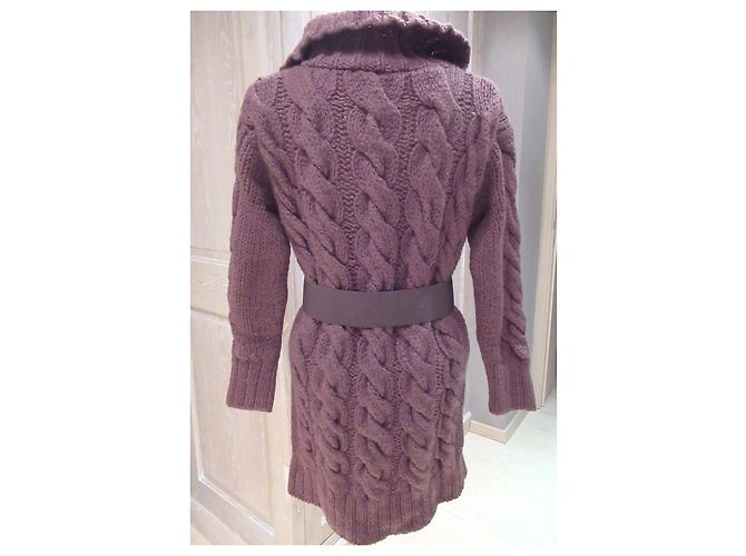 Autre Marque Jackpot-Cardigan aus brauner Wolle - Ansicht 5