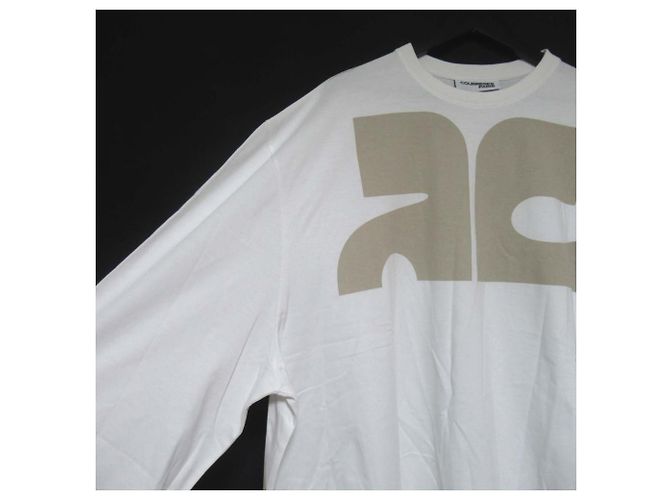 Autre Marque Camiseta con estampado del logo Courrèges Blanco - vista 3