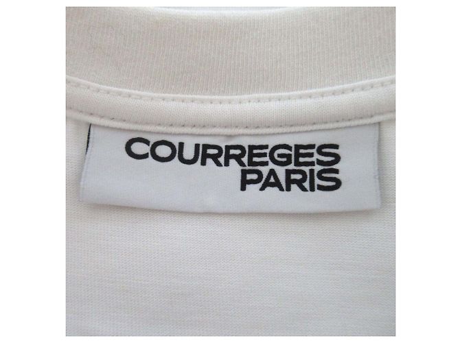 Autre Marque Camiseta con estampado del logo Courrèges Blanco - vista 6