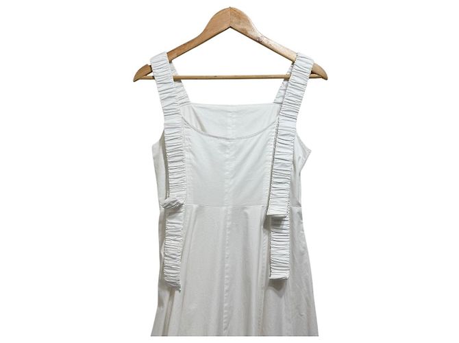 Autre Marque L.elu Maxikleid ohne Ärmel Weiß - Ansicht 5