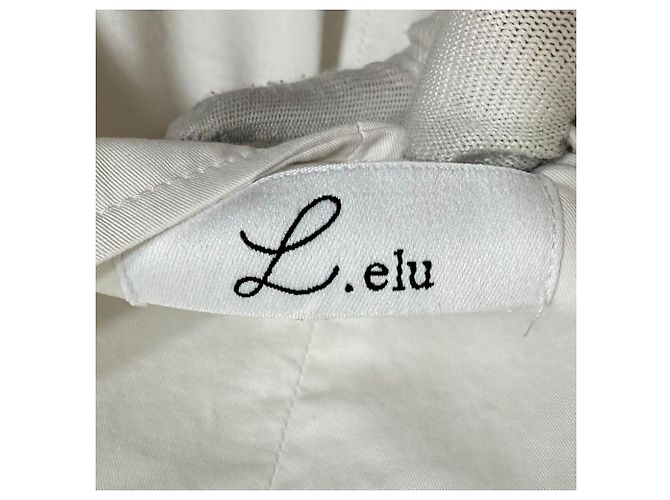Autre Marque L.elu Maxikleid ohne Ärmel Weiß - Ansicht 8