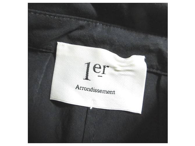 Autre Marque Hemd Kleid 1er Arrondissement Schwarz - Ansicht 5