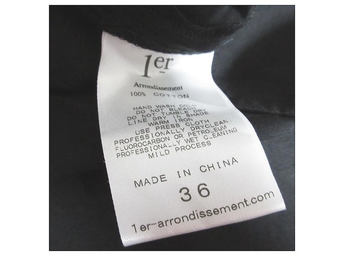 Autre Marque Hemd Kleid 1er Arrondissement Schwarz - Ansicht 6
