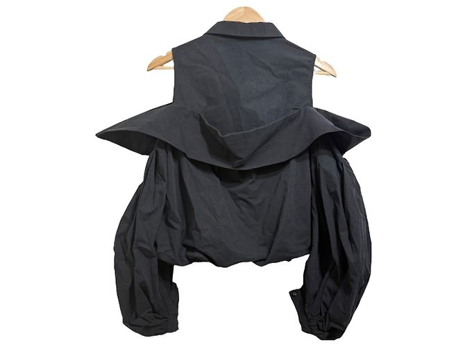 Autre Marque Blusa a maniche lunghe off shoulder Riko RIKO Nero - vista 2