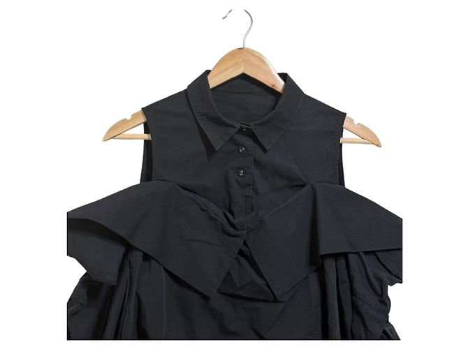 Autre Marque Blusa a maniche lunghe off shoulder Riko RIKO Nero - vista 3
