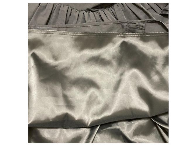 Autre Marque 23ku Applaudir Weich-Taft-Kleid Schwarz - Ansicht 3