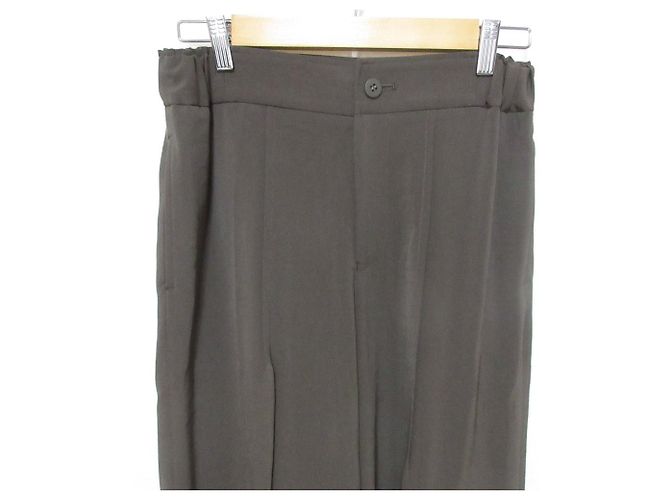 Pantalones anchos con pliegues centrales ISSEY MIYAKE Verde Caqui - vista 3