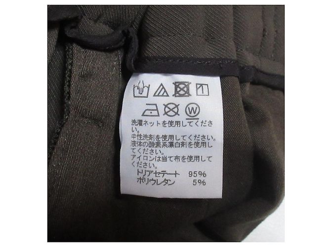 Pantalones anchos con pliegues centrales ISSEY MIYAKE Verde Caqui - vista 7