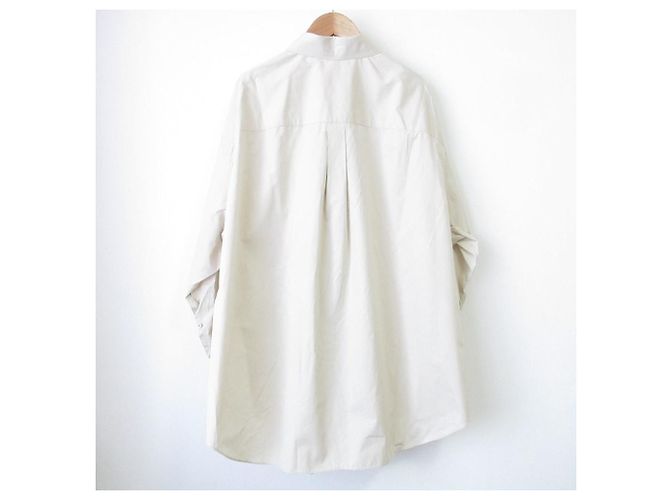 Autre Marque CLANE HUGE SHIRT Camicia a Maniche Lunghe Beige - vista 2