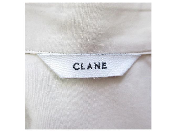 Autre Marque CLANE HUGE SHIRT Camicia a Maniche Lunghe Beige - vista 5
