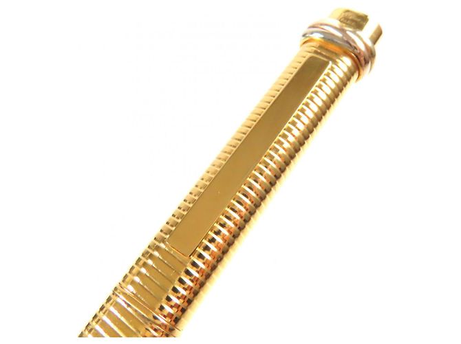 Bolígrafo Cartier Trinity con patrón de borde Dorado - vista 6