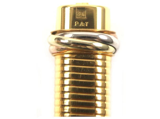 Bolígrafo Cartier Trinity con patrón de borde Dorado - vista 8