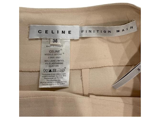 Céline Falda de lana Celine Beige - vista 5