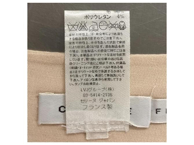Céline Falda de lana Celine Beige - vista 6
