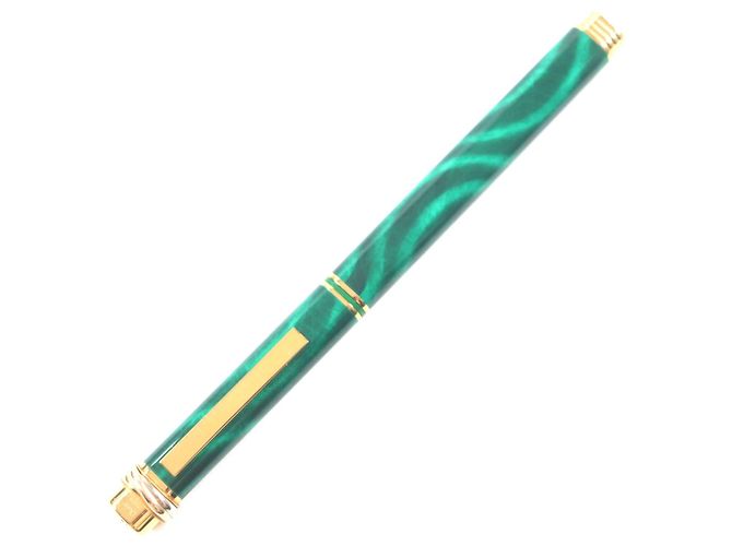 Cartier Trinity de Cartier Malachite Ballpoint Pen Golden Green - view 2