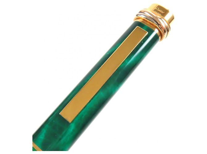 Cartier Trinity de Cartier Malachite Ballpoint Pen Golden Green - view 5