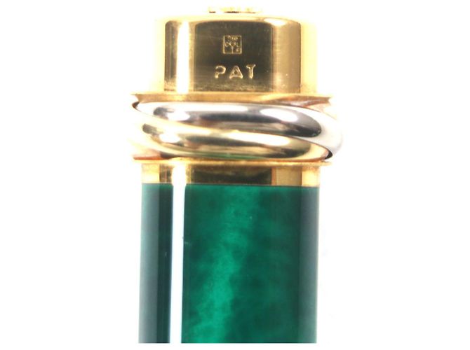 Cartier Trinity de Cartier Malachite Ballpoint Pen Golden Green - view 7