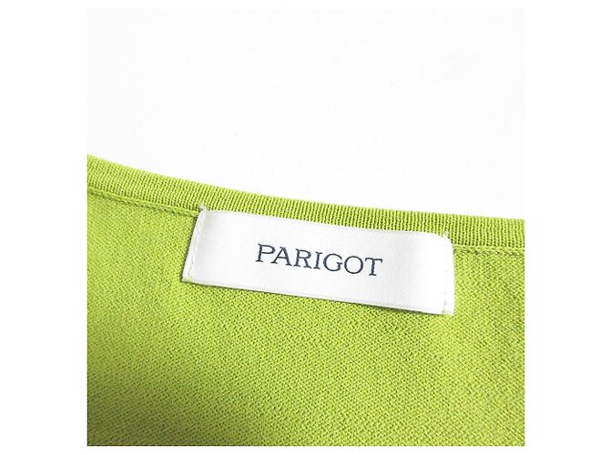 Autre Marque Cardigan corto con scollo a V PARIGOT Verde Verde chiaro - vista 7