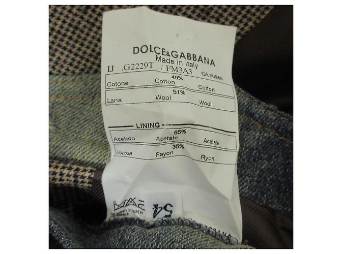 Dolce & Gabbana Chaqueta de mezclilla a medida con cuadro Glen Check Portofino de Dolce&Gabbana - vista 9