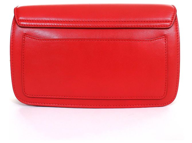 Chloé Borsa a spalla in pelle scamosciata con logo C di Chloe Rosso - vista 3