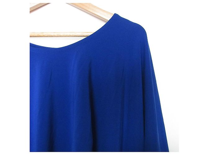 Top a maniche 3/4 deconstructed ISSEY MIYAKE Blu - vista 3