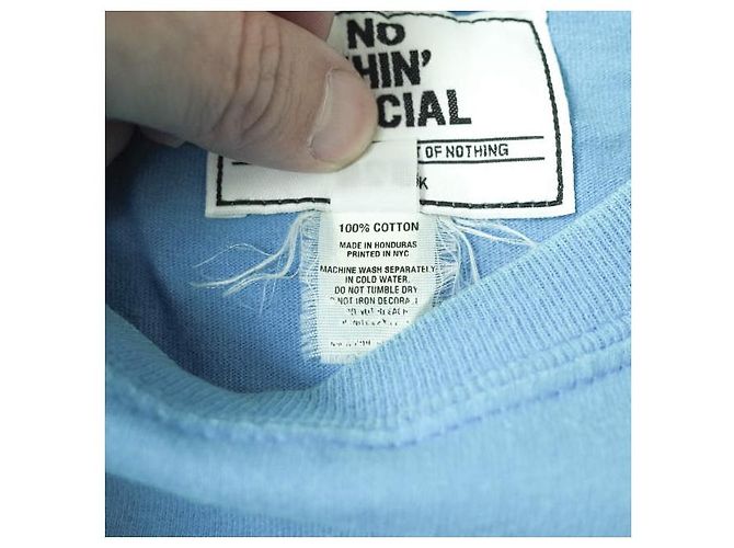 Autre Marque Camiseta de algodón Nothin' Special ICE CREAM Azul - vista 7