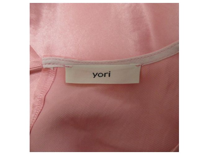 Autre Marque Yori Acetat-Satin-Bluse Pink - Ansicht 7