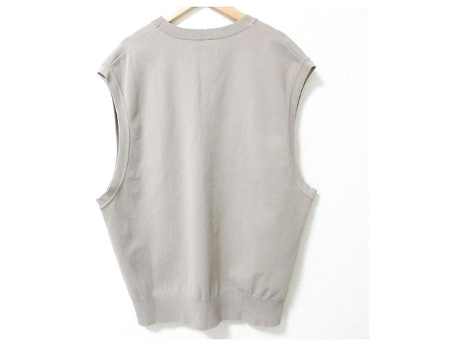 Autre Marque Geteilter Strickwesten Stein Beige - Ansicht 2