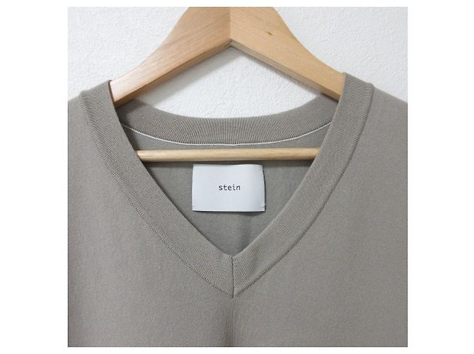 Autre Marque Geteilter Strickwesten Stein Beige - Ansicht 3