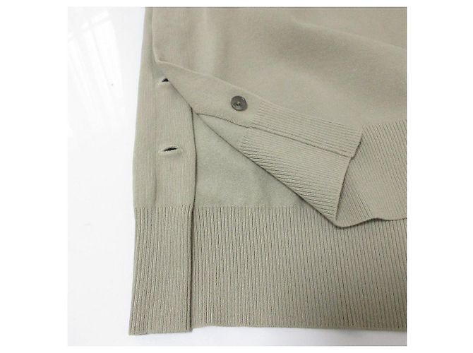 Autre Marque Geteilter Strickwesten Stein Beige - Ansicht 5