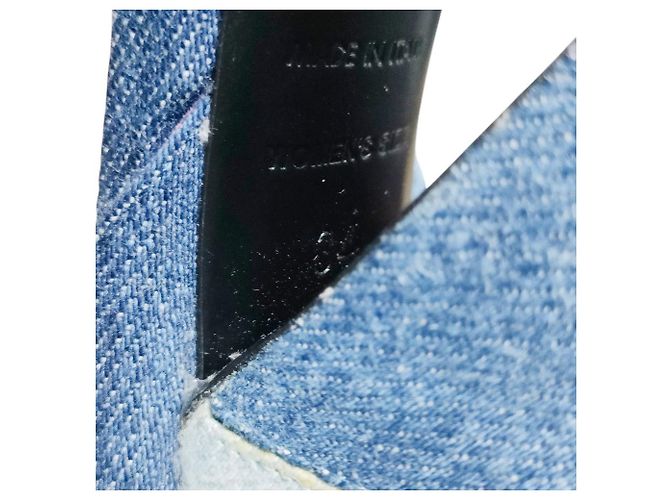 Roger Vivier Prismissic Denim Plattformsandalen Blau - Ansicht 11