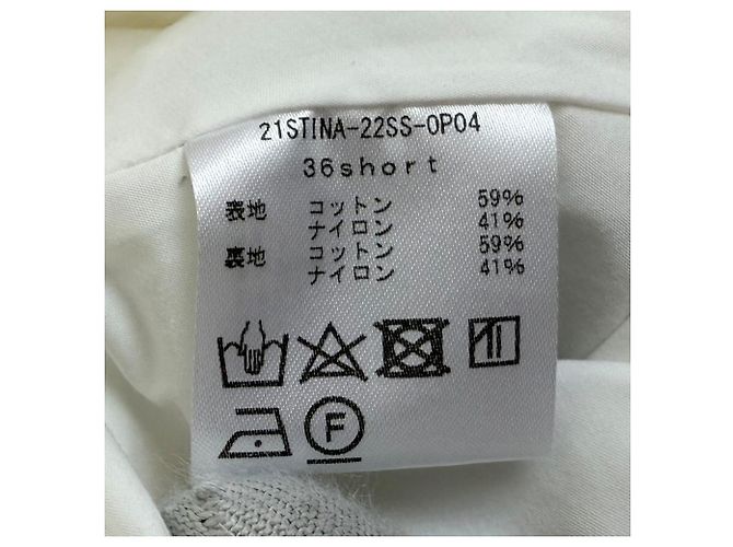 Autre Marque Vestido de Algodón Flare STINA Blanco - vista 5