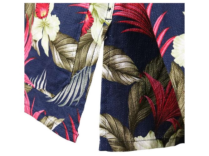 Autre Marque Camicia hawaiana floreale DAYTON di Engineered Garments Blu Blu navy - vista 3