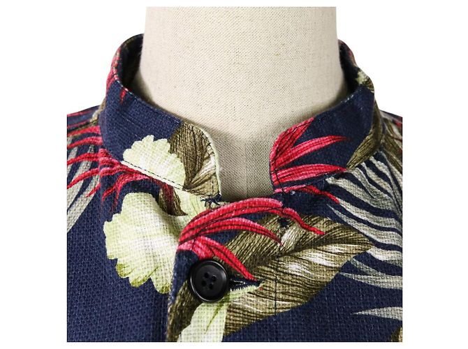 Autre Marque Camicia hawaiana floreale DAYTON di Engineered Garments Blu Blu navy - vista 4