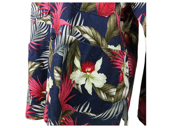 Autre Marque Camicia hawaiana floreale DAYTON di Engineered Garments Blu Blu navy - vista 6