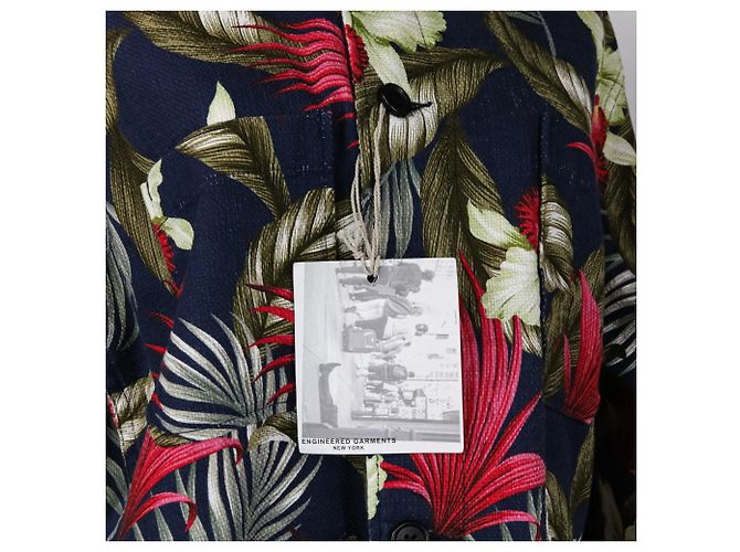 Autre Marque Camicia hawaiana floreale DAYTON di Engineered Garments Blu Blu navy - vista 8