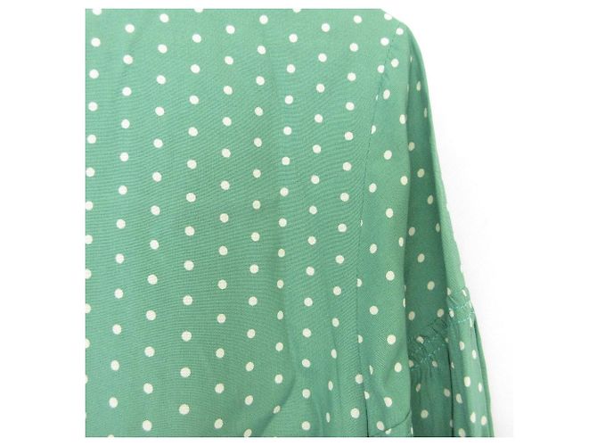 Apc A.P.C. Punktflare Kleid Grün - Ansicht 3