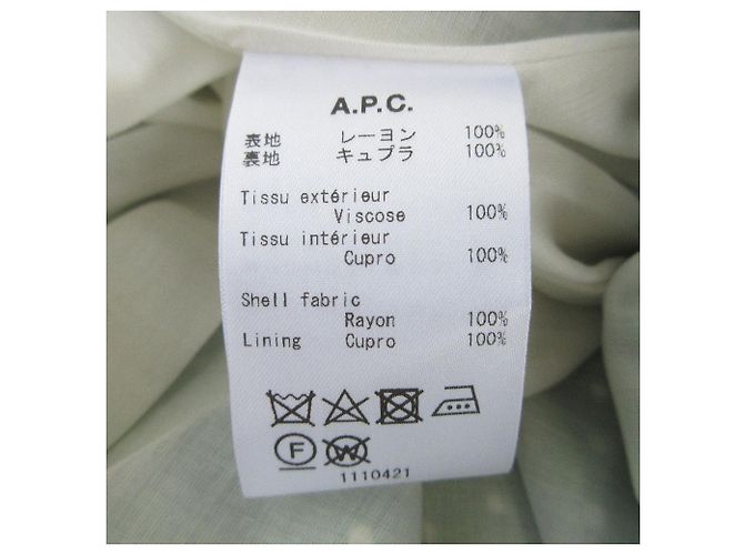 Apc A.P.C. Punktflare Kleid Grün - Ansicht 5