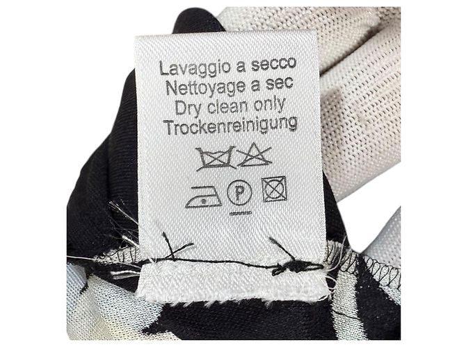 Autre Marque Seidenkleid mit Blumenmuster LEONARD PARIS Schwarz - Ansicht 7
