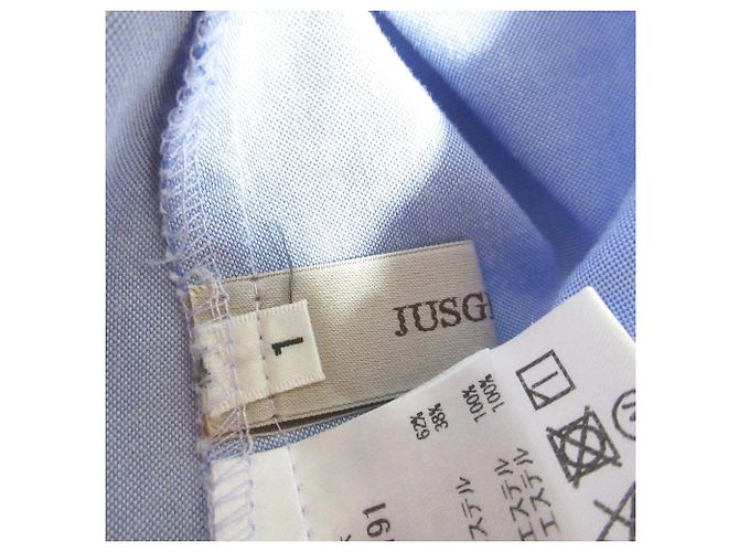 Autre Marque JUSGLITTY Bluse mit Cutwork und Rüschendetails Blau - Ansicht 4