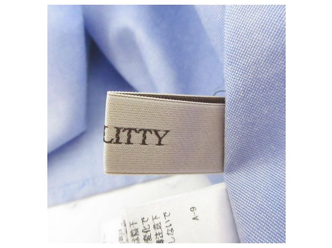 Autre Marque JUSGLITTY Bluse mit Cutwork und Rüschendetails Blau - Ansicht 5