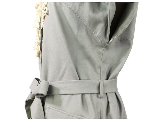 Autre Marque Mina Perhonen Forest Parade Spitzen 2-in-1 Mantelkleid Grau - Ansicht 5