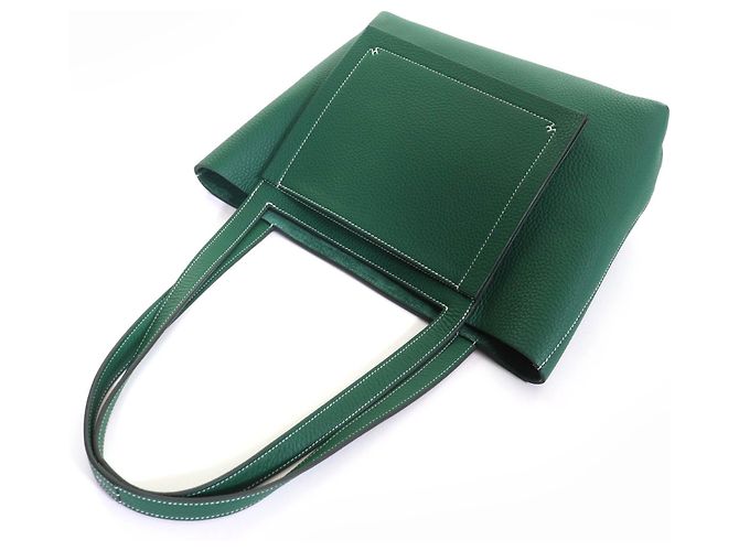 Hermès Cavalier 31 Taurillon Clemence Tote Bag Grün - Ansicht 5
