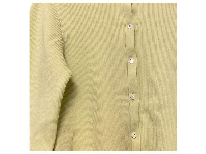 Autre Marque Cardigan a coste Mila Owen con collo rotondo D'oro Verde - vista 2